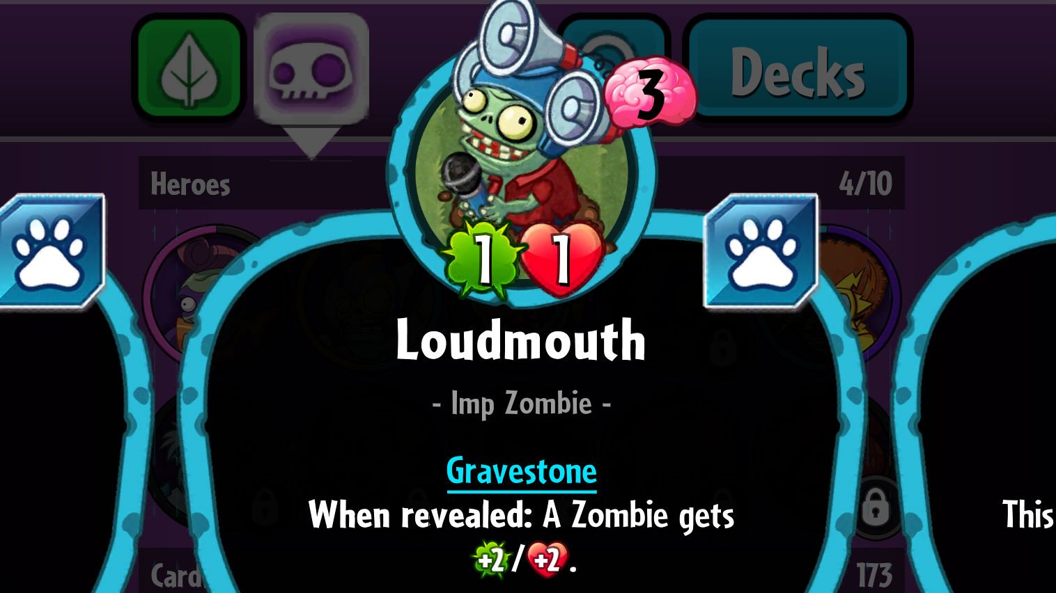 Plants vs. Zombies Heroes Loudmouth