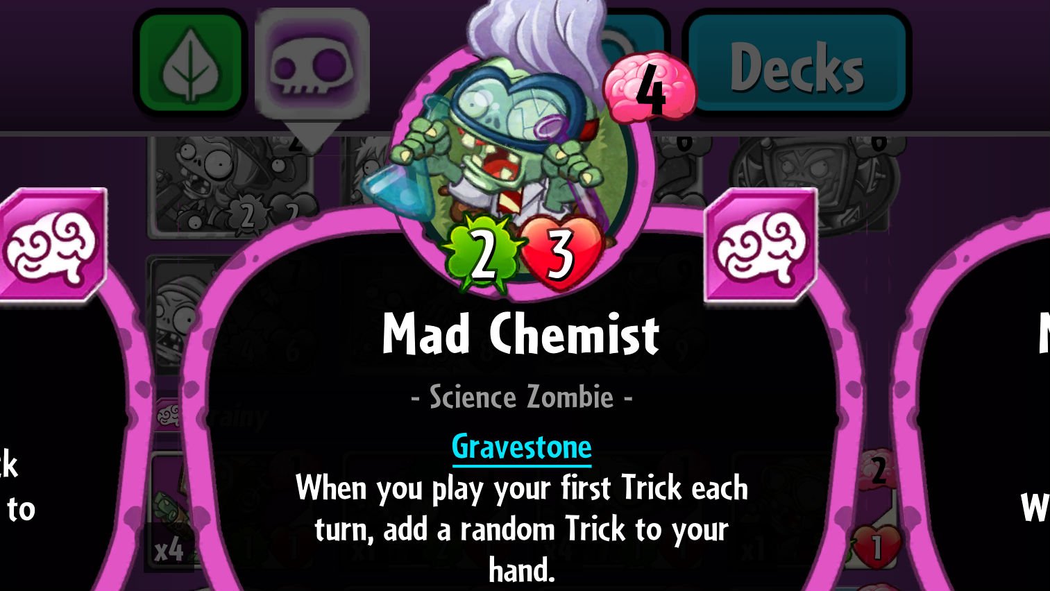 Plants vs. Zombies Heroes Mad Chemist
