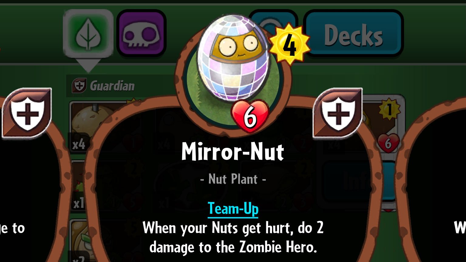 Plants vs. Zombies Heroes Mirror-Nut