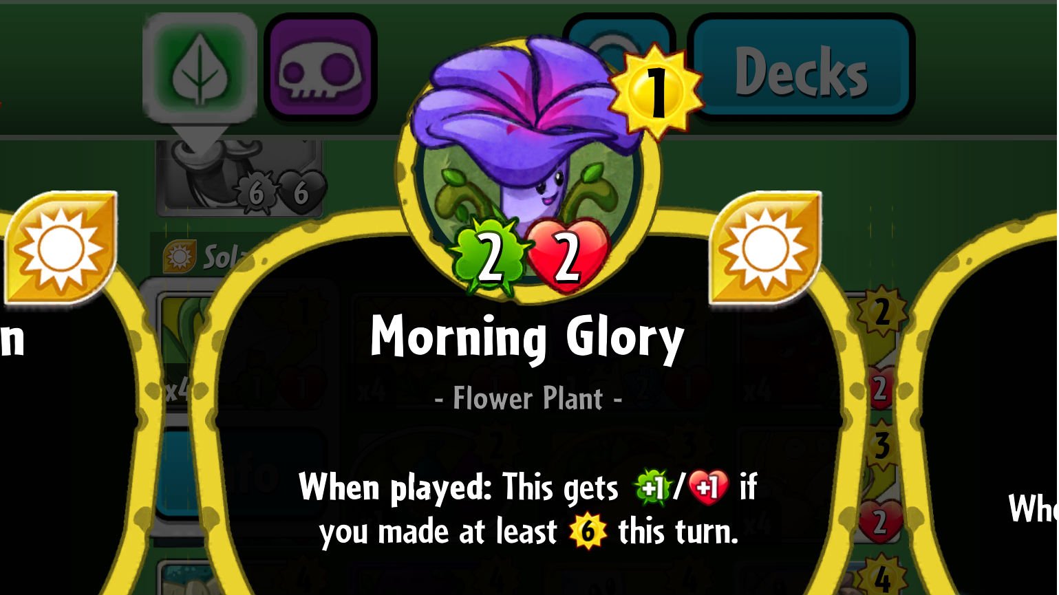 Plants vs. Zombies Heroes Morning Glory