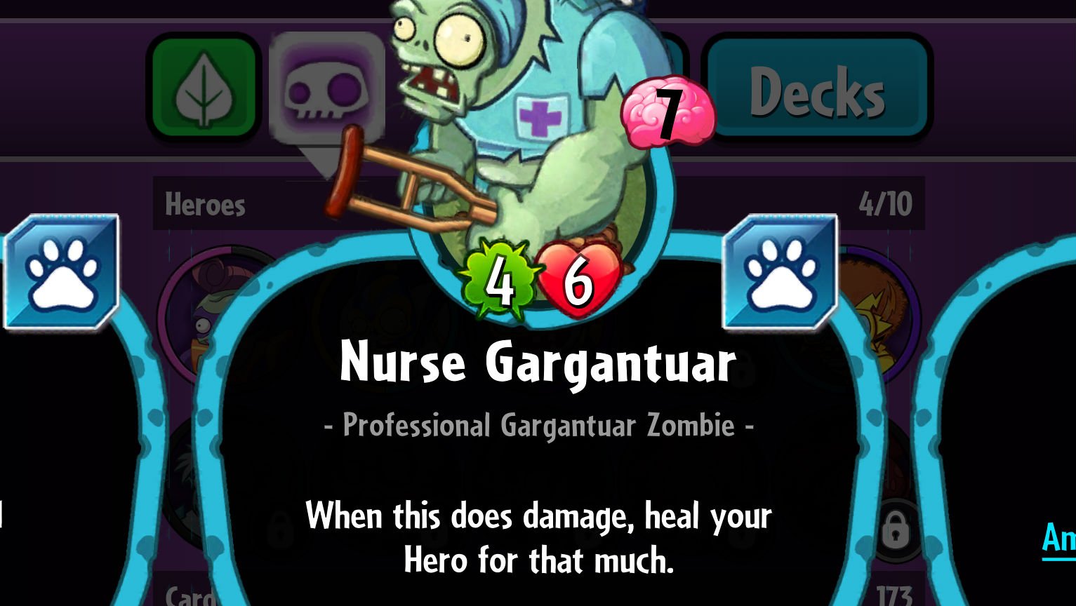 Plants vs. Zombies Heroes Nurse Gargantuar