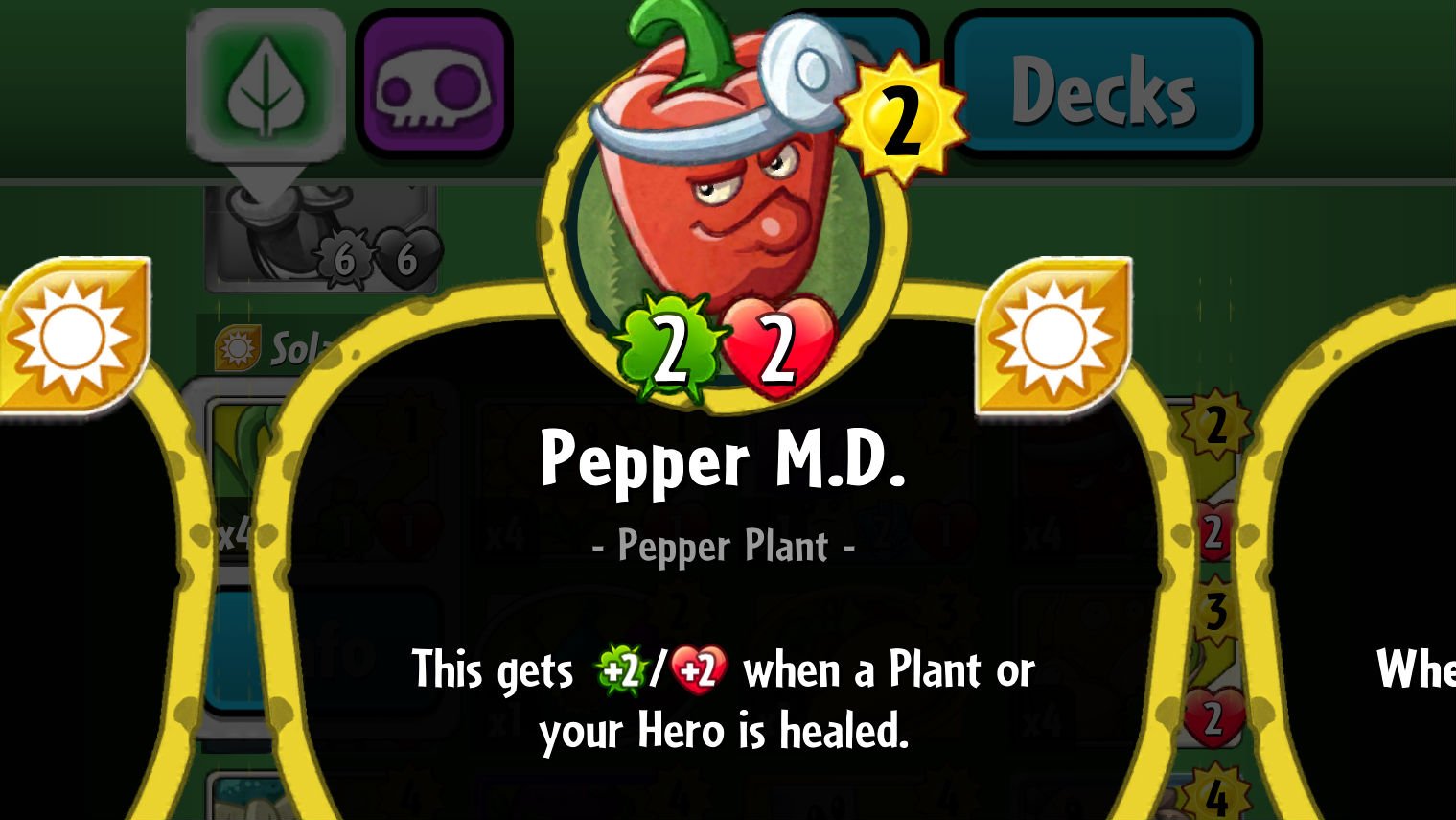 Plants vs. Zombies Heroes Pepper M.D.