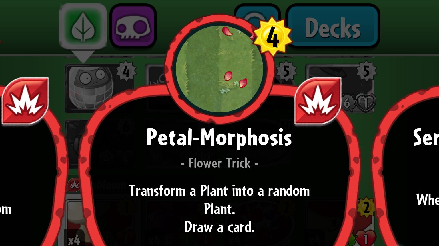 Plants vs. Zombies Heroes Petal-Morphosis