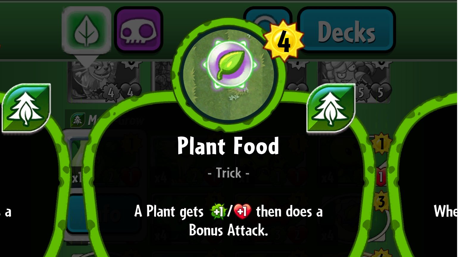 Plants vs. Zombies Heroes Plant Food