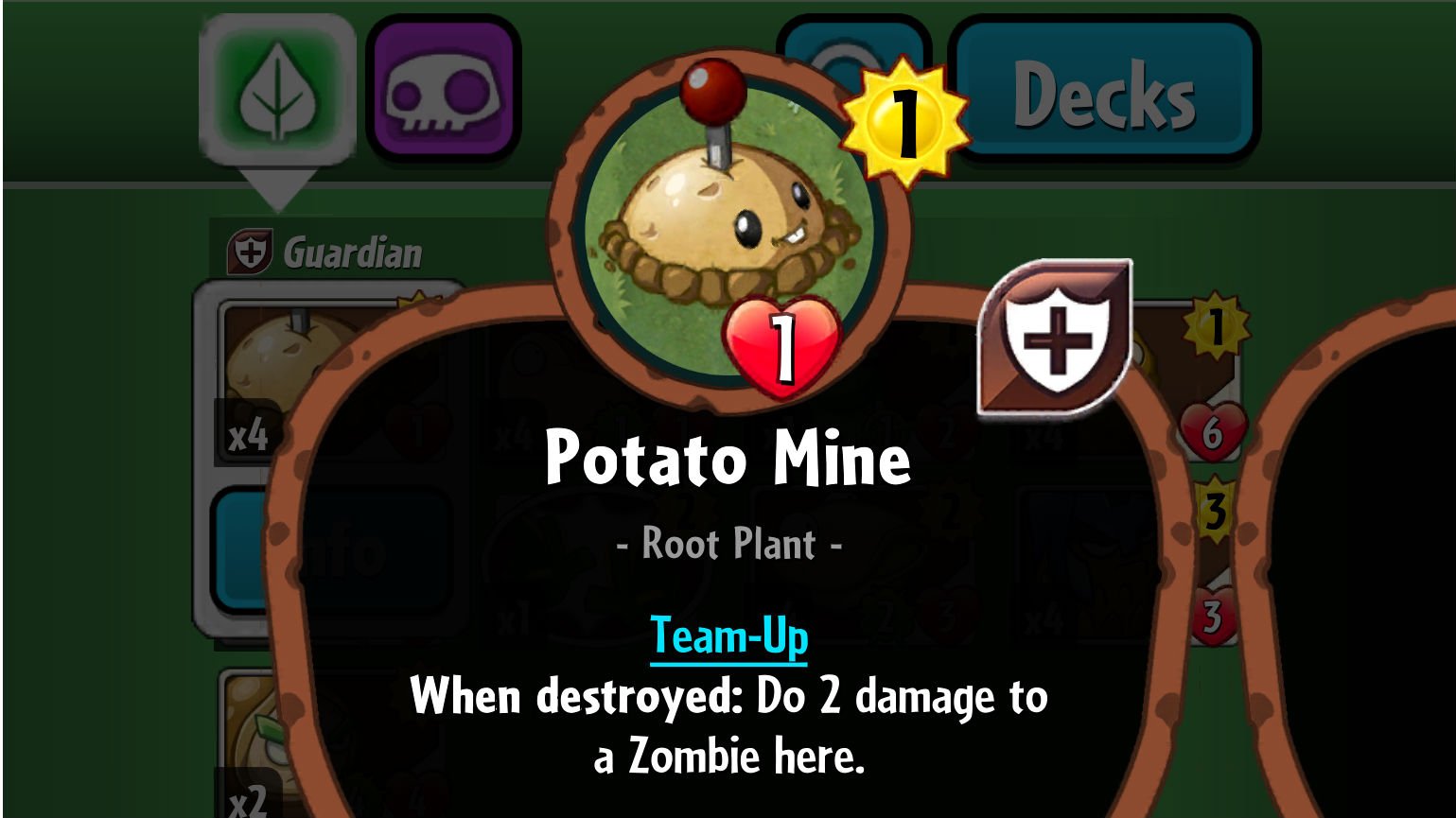 Plants vs. Zombies Potato Mine