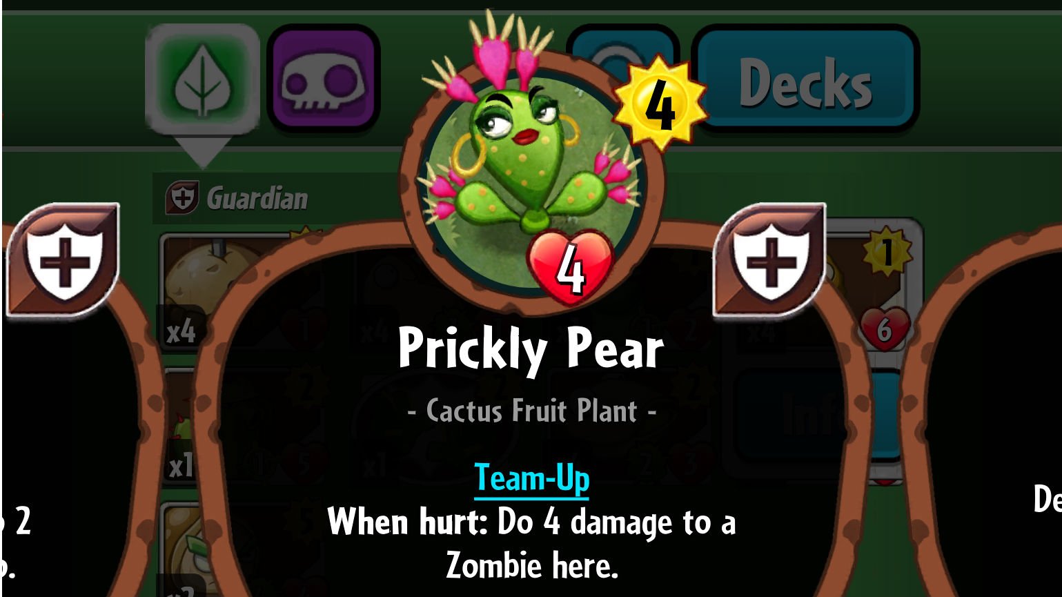 Plants vs. Zombies Heroes Prickly Pear