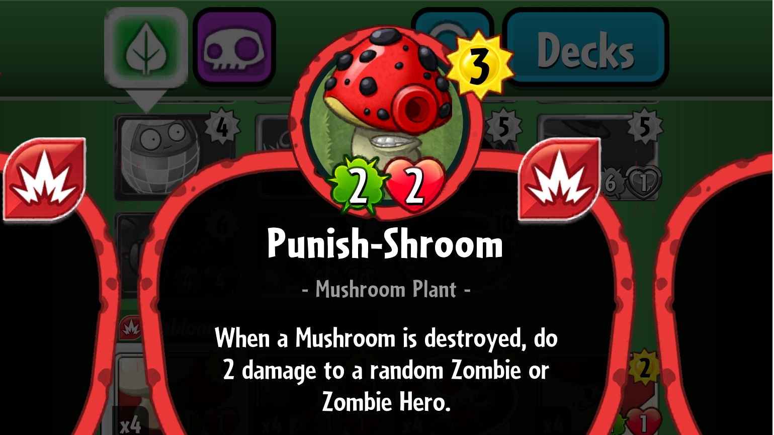 Plants vs. Heroes Punish-Shroom