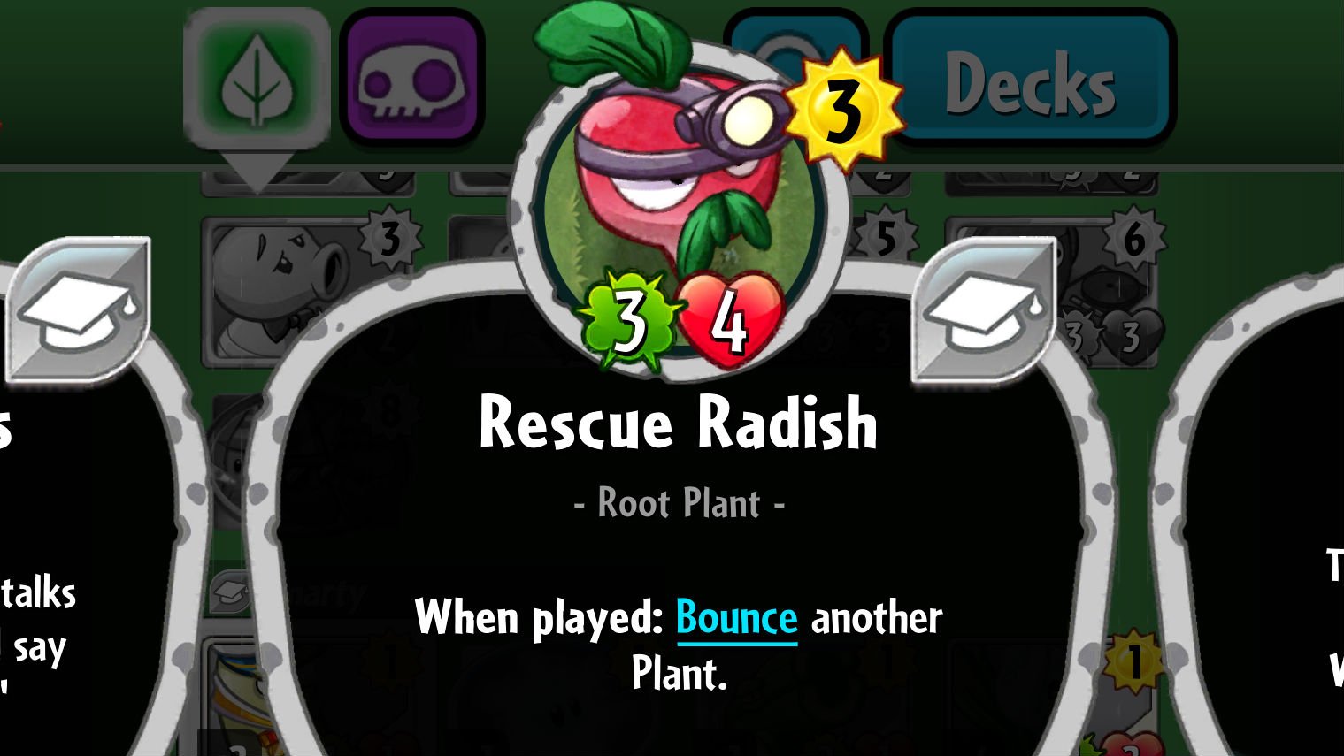 Plants vs. Zombies Heroes Rescue Radish