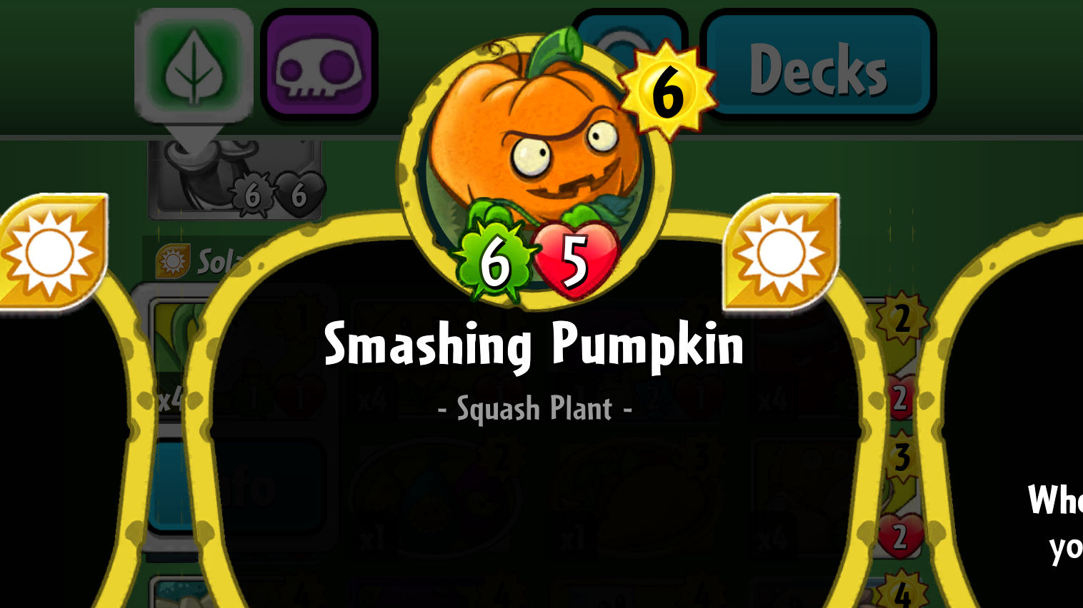 Plants vs. Zombies Heroes Smashing Pumpkin