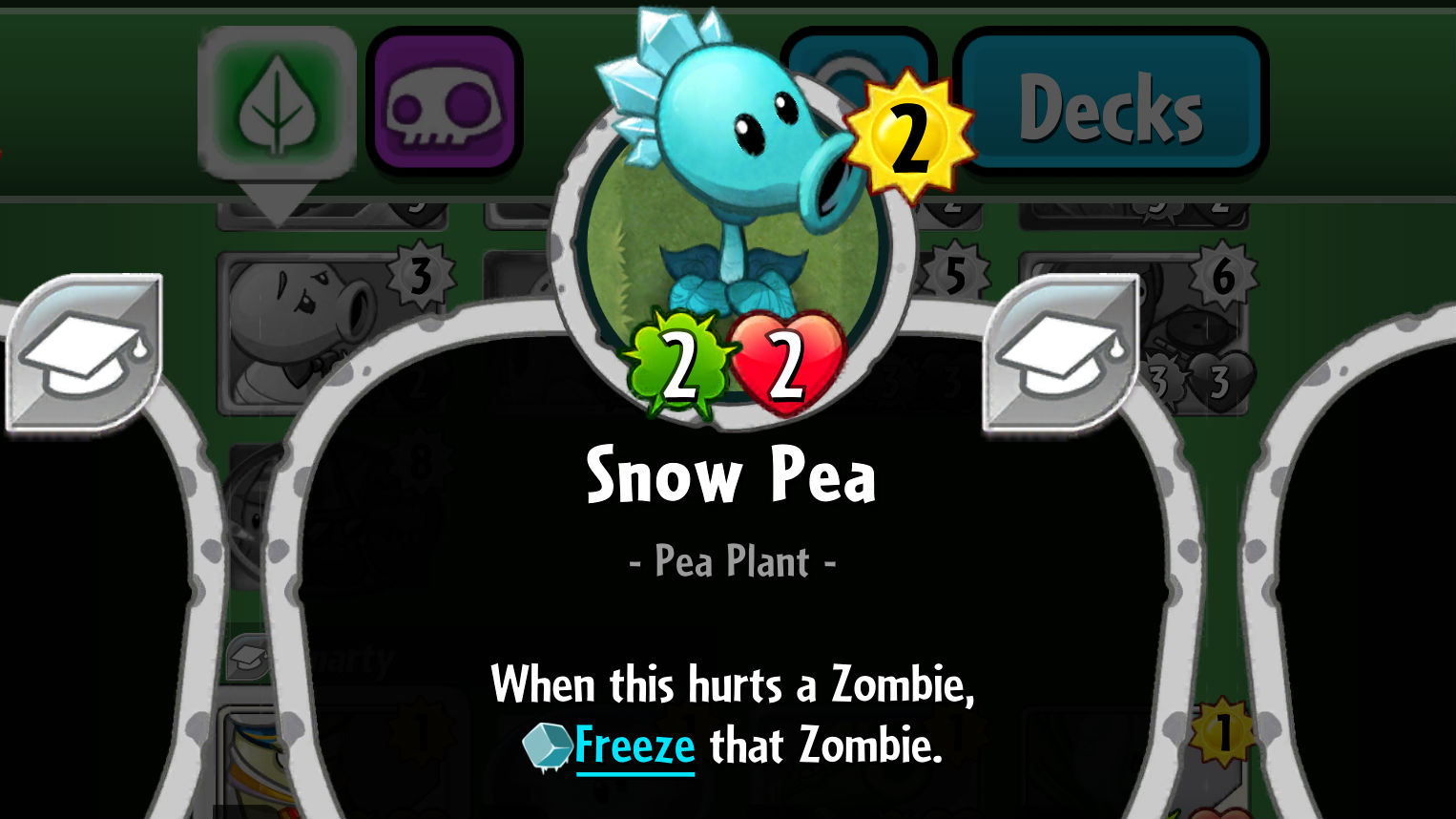 Plants vs. Zombies Heroes Snow Pea