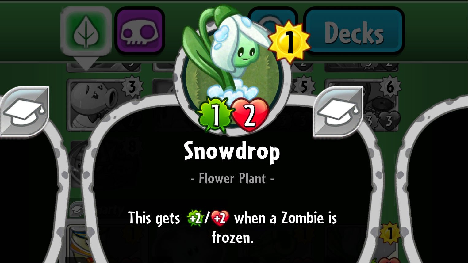 Plants vs. Zombies Heroes Snowdrop