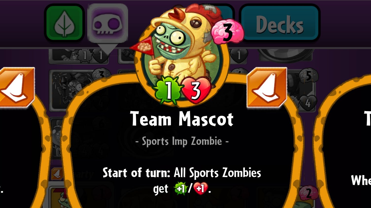 Plants vs. Zombies team Mascot