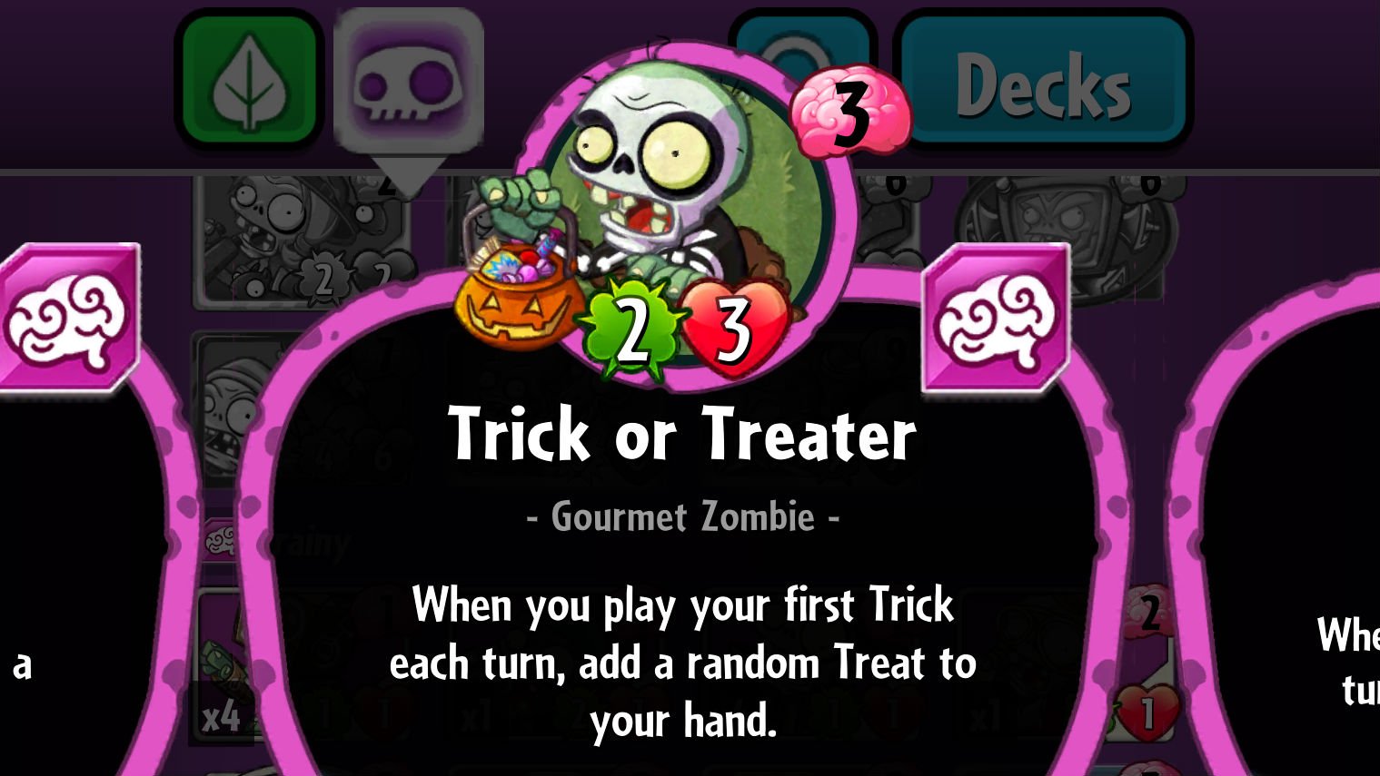 Plants vs. Zombies Heroes Trick or Treater