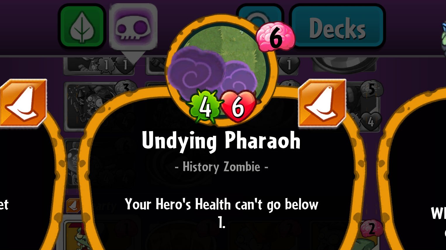 Plants vs. Zombies Heroes Undying Pharaoh