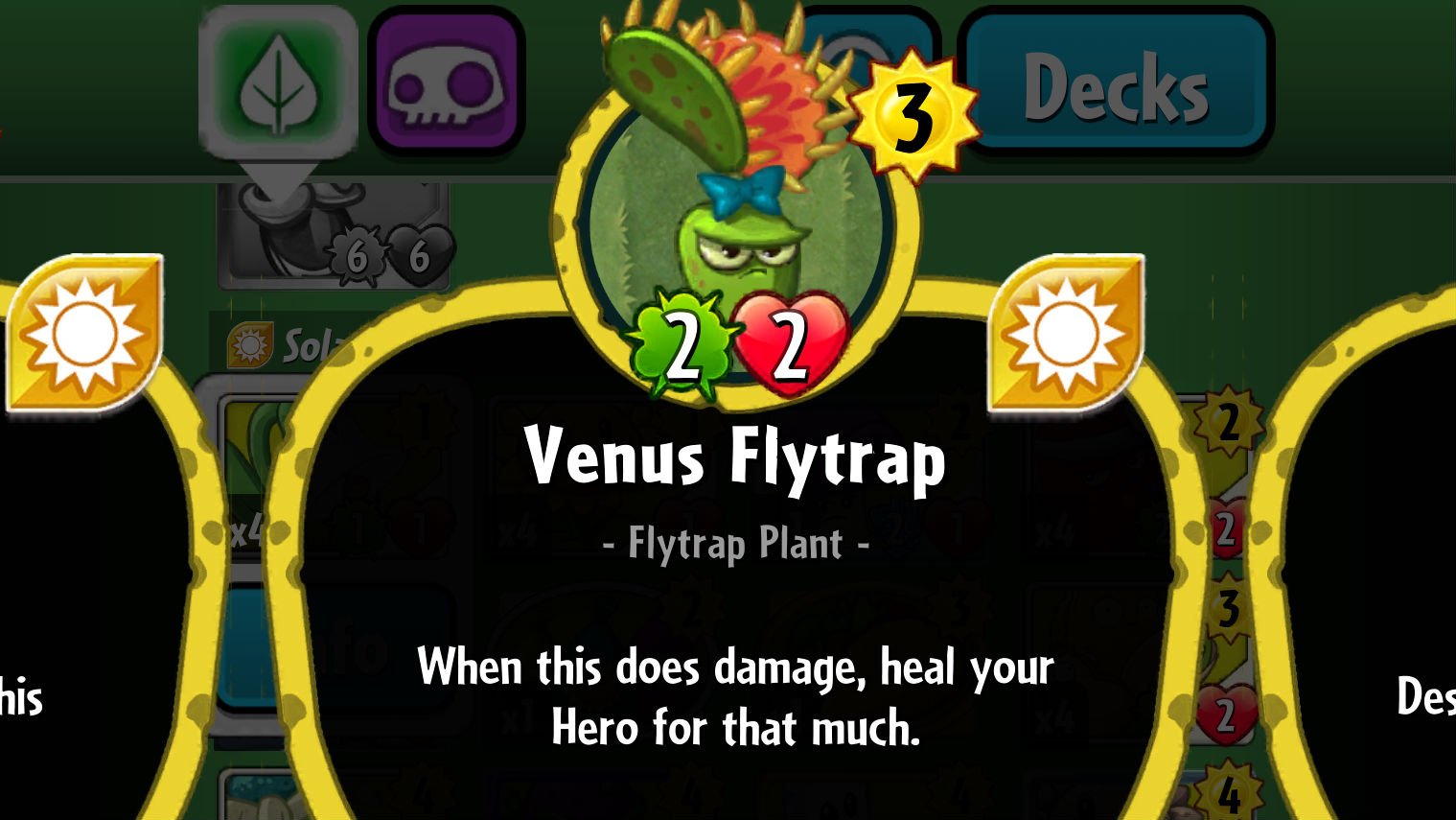 Plants vs. Zombies Heroes Venus Flytrap