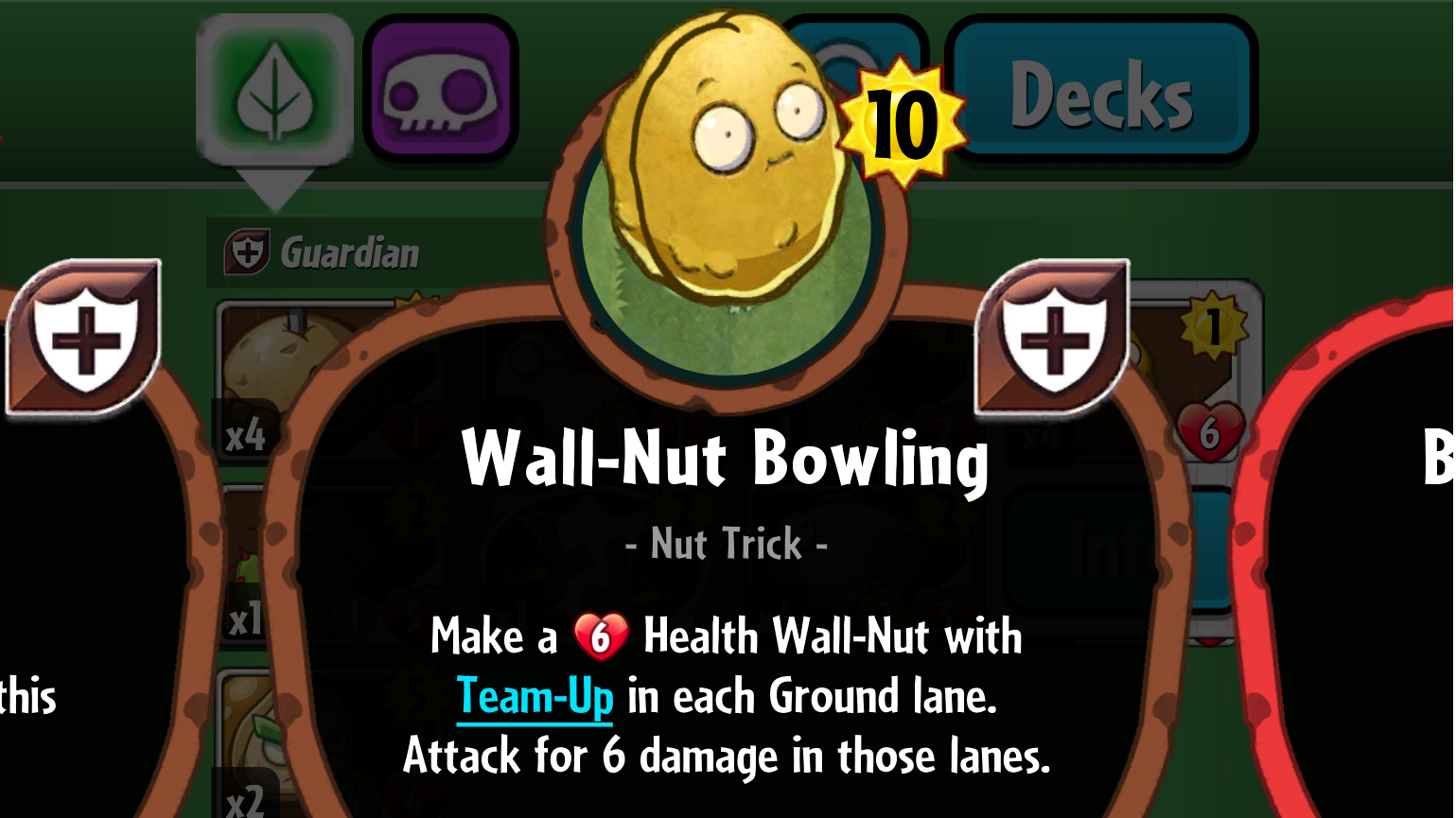 Plants vs. Zombies Heroes Wall-Nut Bowling