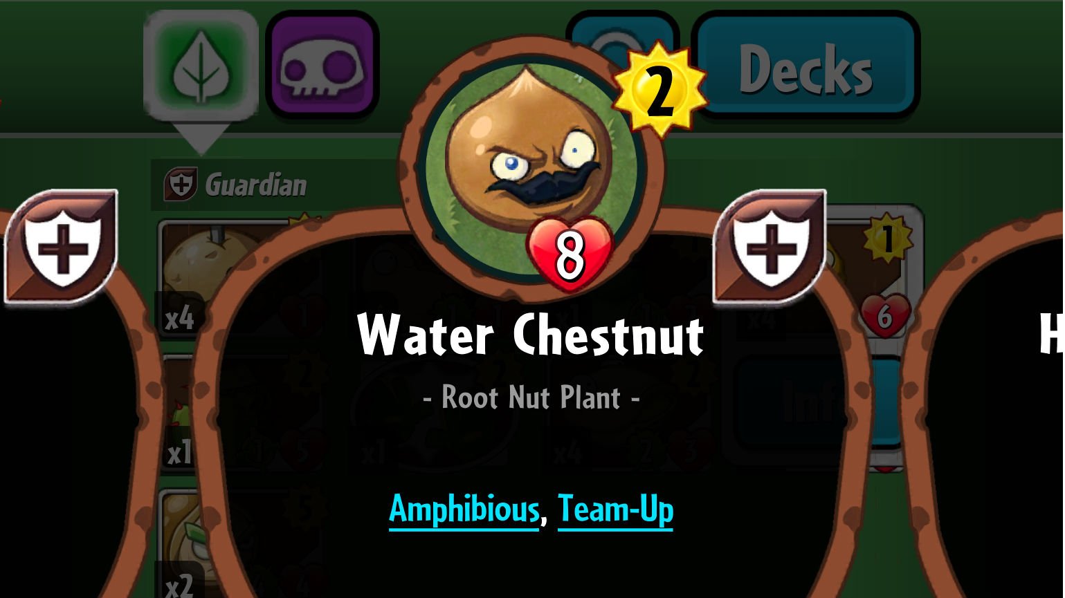 Plants vs. Zobmies Heroes Water Chestnut