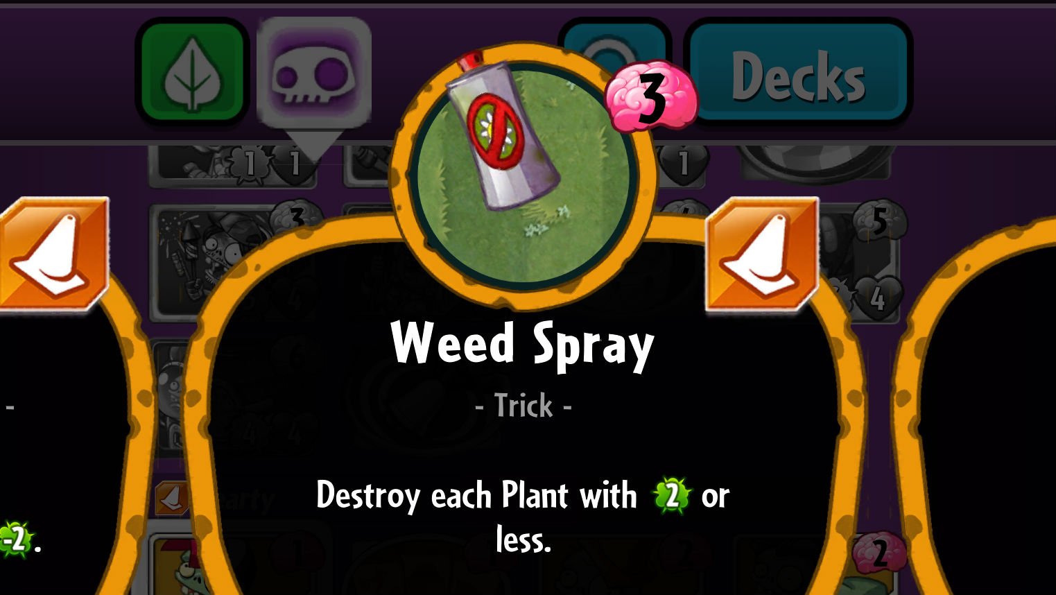 Plants vz. Zombies Heroes Weed Spray