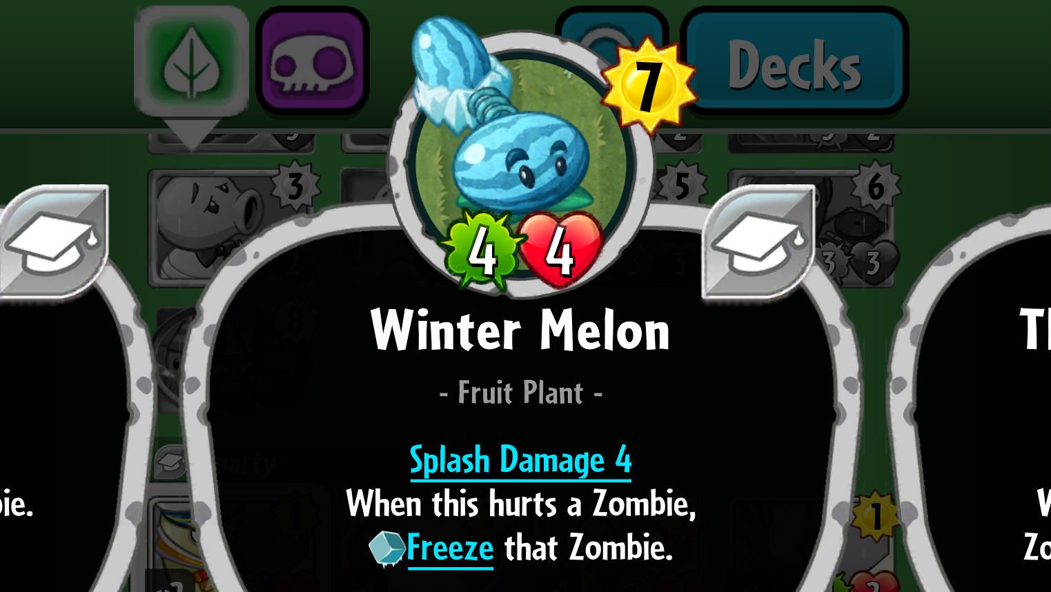 Plants vs. Zombies Heroes Winter Melon