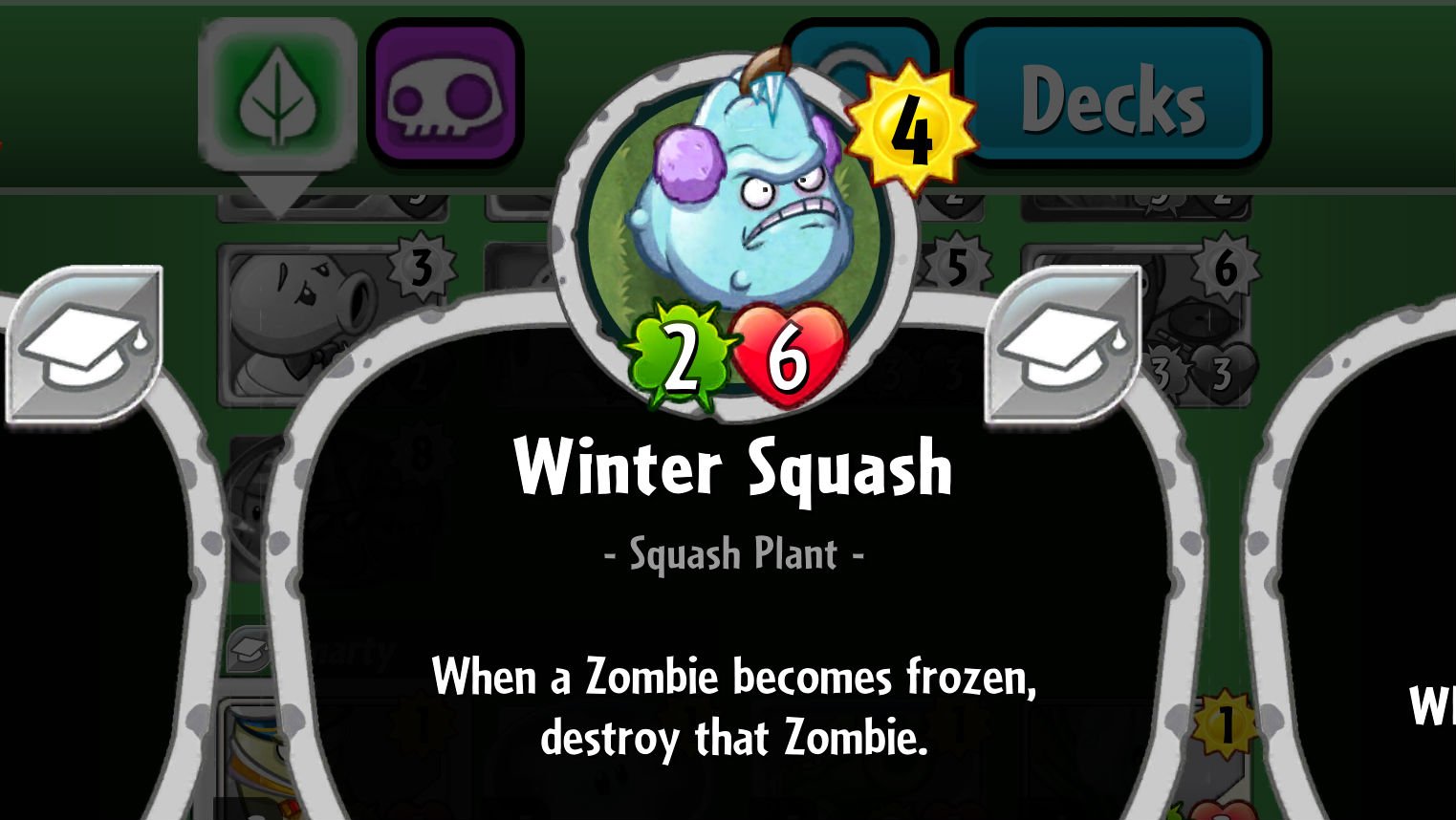 Plants vs. Zombies Heroes Winter Squash