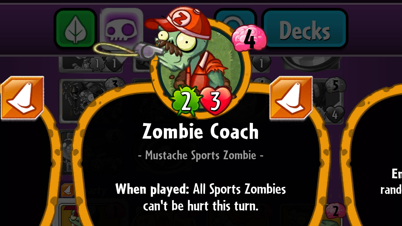 Plants vs. Zombies Heroes Zombie Coach