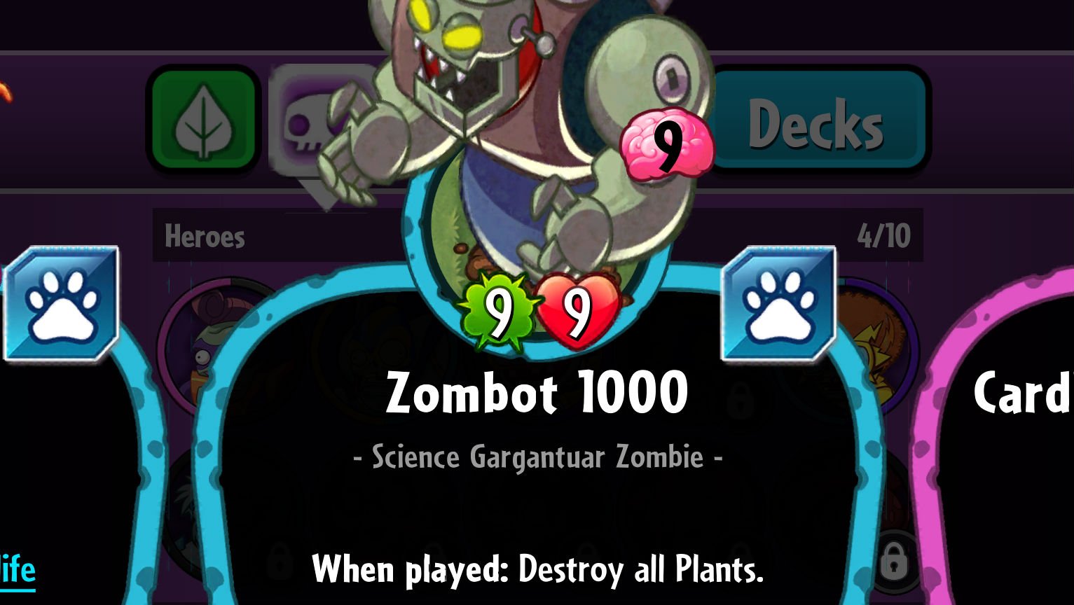 Plants vs. Zombies Heroes Zombot 1000