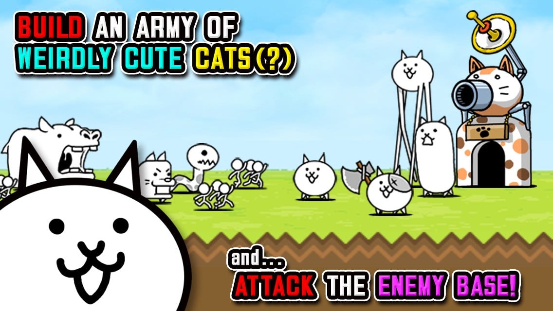 Rule the World with a Feline Army in Character-raising Title The Battle Cats
