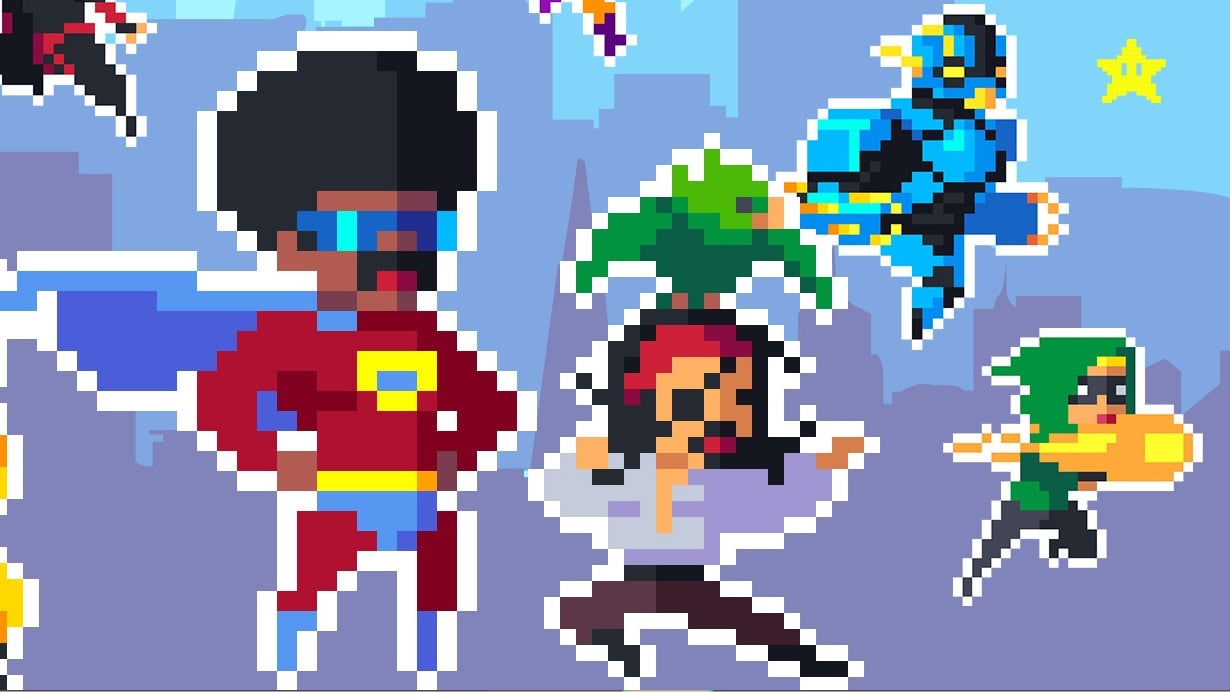 Catch Pixel Super Heroes on iOS and Android Systems