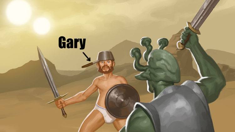 Sword of Gary 6000 is Punch-Out in Your Underwear