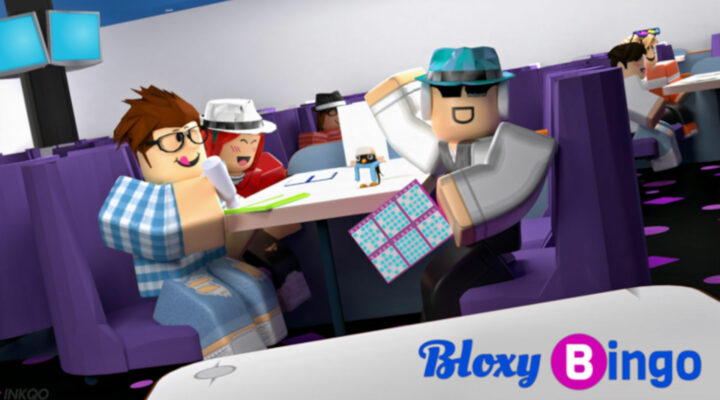 Roblox characters play bingo in-game.