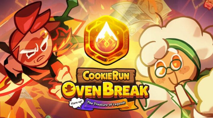 Gingerbread men fighting over a jewel in Cookie Run: OvenBreak.