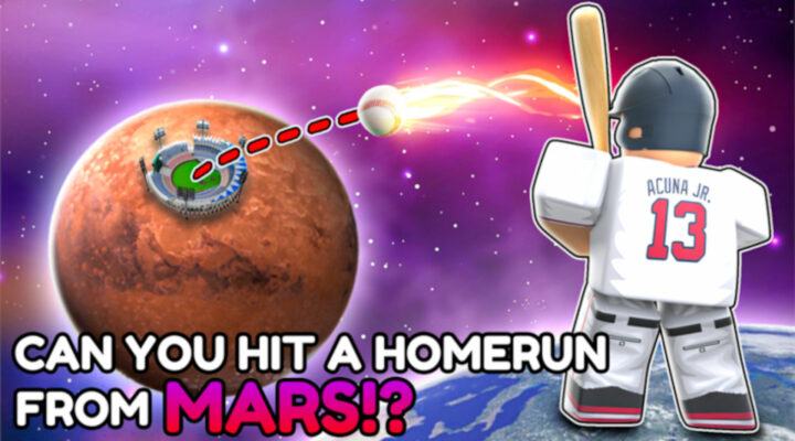 Hitting a home run from Mars in Home Run Simulator.