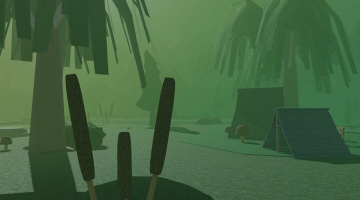 A swamp scene in Sword Factory X.