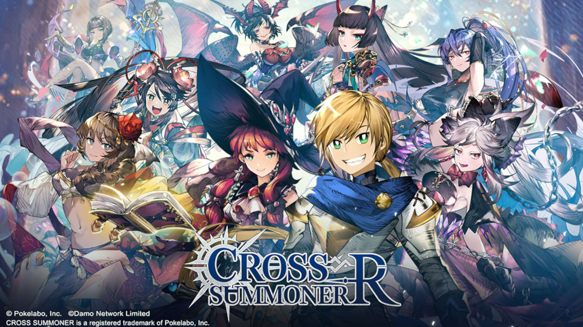Cross Summoner: R characters posing for a pic