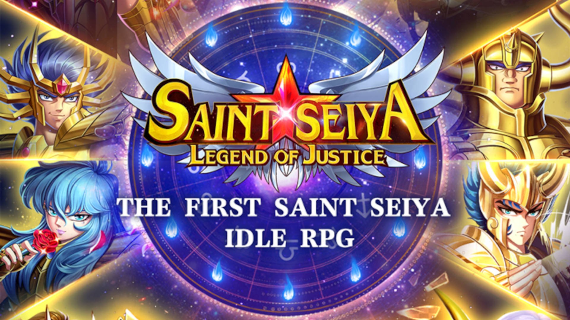 The official Saint Seiya: Legend of Justice logo