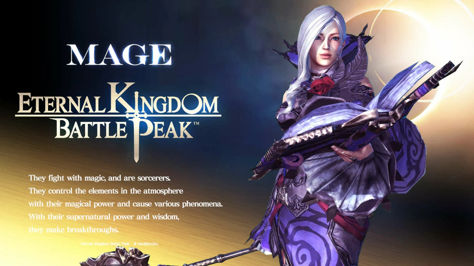 Mage class in Eternal Kingdom Battle Peak