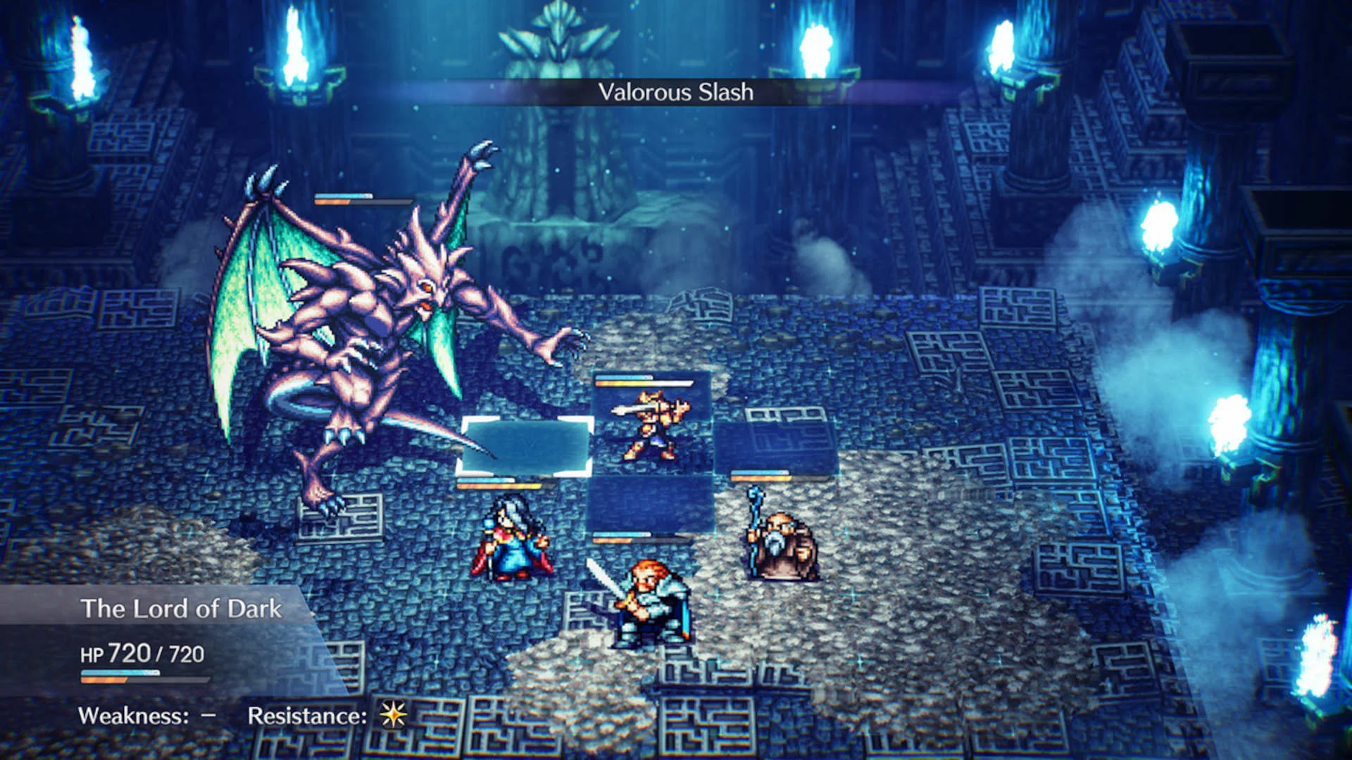 A battle sequence in Live A Live