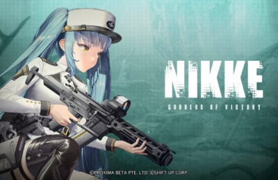 Nikke character and logo