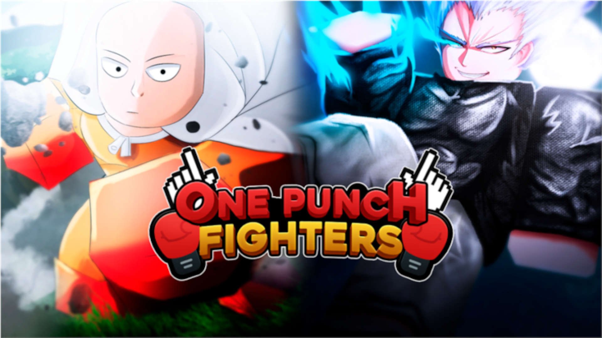 One Punch Fighters logo and characters