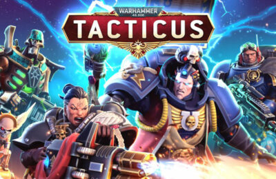 Warhammer 40,000: Tacticus characters and logo
