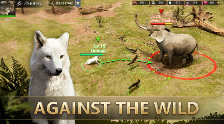 Combat in Wolf Game: The Wild Kingdom