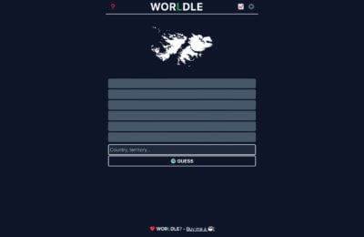 The official Worldle website