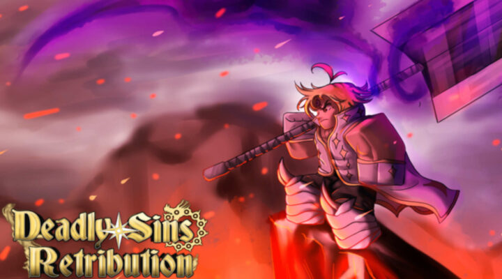 Deadly Sins Retribution logo and character