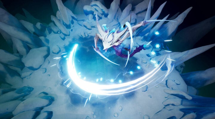 An ice attack being performed by a monster in Torchlight Infinite.