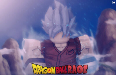 Dragon Ball Rage character in front of the logo