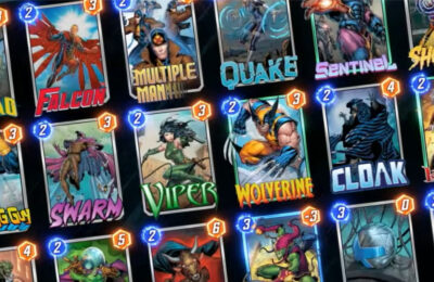 The featured image for our Marvel Snap Cards article, featuring a grid of Marvel character cards.