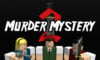 Murder Mystery 2 characters sat beneath the logo