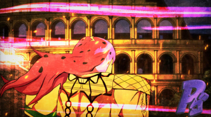 A character from Project Menacing looking at a colosseum