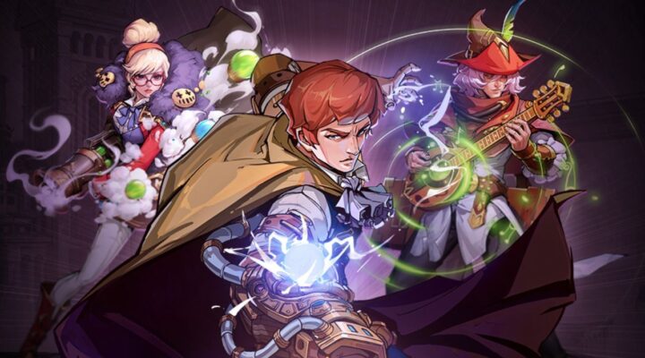 feature image for our awaken legends reroll guide, the image contains three characters from awaken legends including persi rodritchie