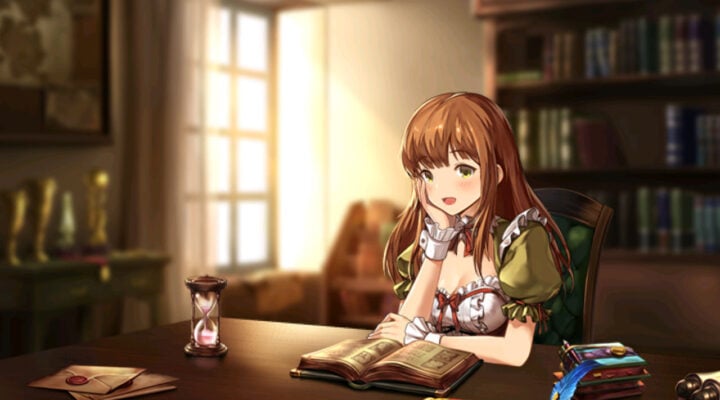 A BraveNine Story character reading a book